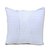 Cotton cushion cover, 'Sky Lattice' - Handwoven Navy and White Brocade Cotton Cushion Cover (image 2d) thumbail