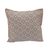 Cotton cushion cover, 'Earthen Trellis' - Spice Brown and Grey Diamond Brocade Cotton Cushion Cover (image 2a) thumbail