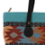 Bolso de hombro de lana zapoteca con detalles de cuero - Bolso de hombro geométrico tejido a mano de México