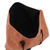 Leather accent Zapotec wool tote, 'Peachy Rainbow' - Handwoven Wool Tote in Peach from Mexico (image 2d) thumbail