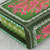Dekorative Box aus Holz - Handbemalte dekorative Holzkiste mit grünem Blumenmuster aus Mexiko