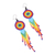 Glass beaded waterfall earrings, 'Colorful Huichol Circles' - Huichol Multicolored Glass Beaded Earrings from Mexico (image 2c) thumbail