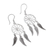Sterling silver dangle earrings, 'Wings of Glory' - Handcrafted Sterling Silver Wing Dangle Earrings from Mexico (image 2c) thumbail
