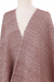 Cotton rebozo, 'Harvest Wine' - Ivory Diamond Motif on Dark Red Handwoven Cotton Rebozo (image 2c) thumbail