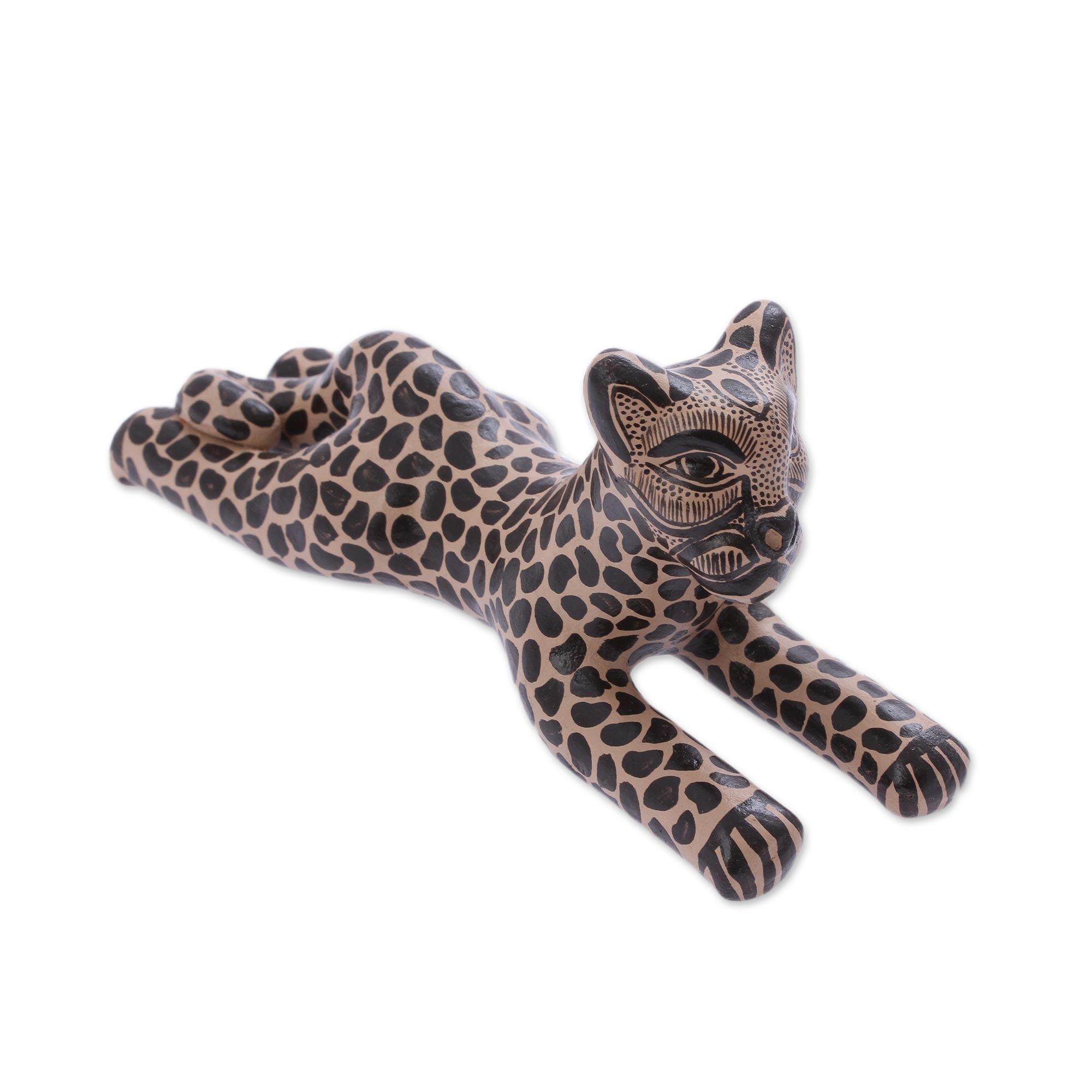 porcelain jaguar figurine