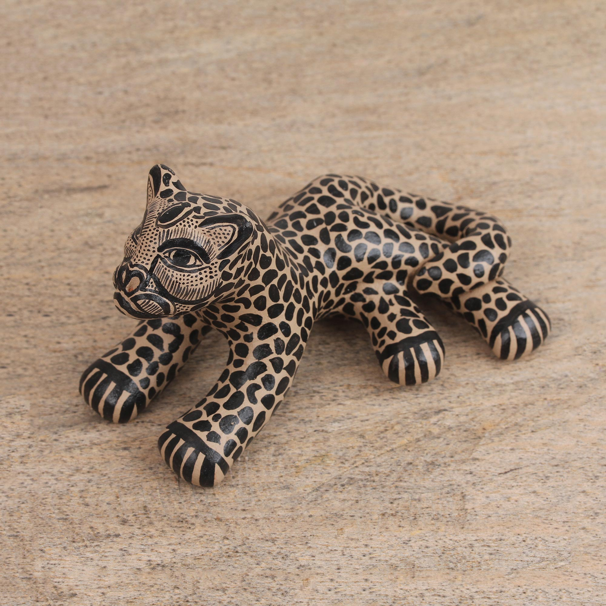 porcelain jaguar figurine