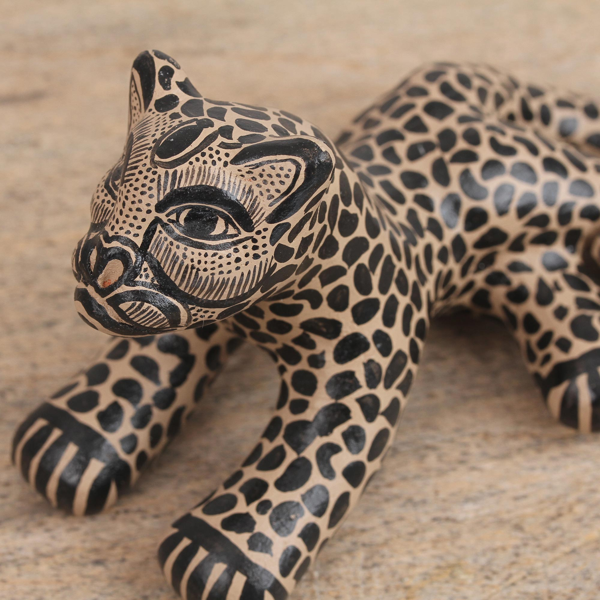 porcelain jaguar figurine