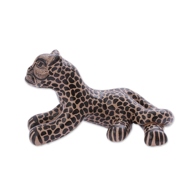 porcelain jaguar figurine