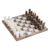 Onyx and marble chess set, 'Brown and Ivory' - Onyx and Marble Chess Set Crafted in Mexico thumbail
