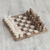 Onyx and marble chess set, 'Brown and Ivory' - Onyx and Marble Chess Set Crafted in Mexico (image 2b) thumbail