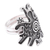 Sterling silver wrap ring, 'Pre-Hispanic Butterfly' - Pre-Hispanic Butterfly Sterling Silver Wrap Ring (image 2d) thumbail