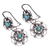 Sterling silver filigree dangle earrings, 'Nested Flowers' - Sterling Silver Filigree Floral Dangle Earrings (image 2c) thumbail