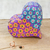Dekorative Holzbox, 'Duales Herz'. - Herzförmige Holz-Dekorschachtel mit Blumenmotiven