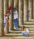 'Hidden' - Signed Surrealist Painting of Children from Mexico thumbail