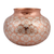 Silver accented copper vase, 'Classic Flowers' - Floral Silver Accented Copper Vase from Mexico
