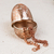 Caja decorativa de cobre. - Caja decorativa de cobre con acento plateado hecha a mano de México