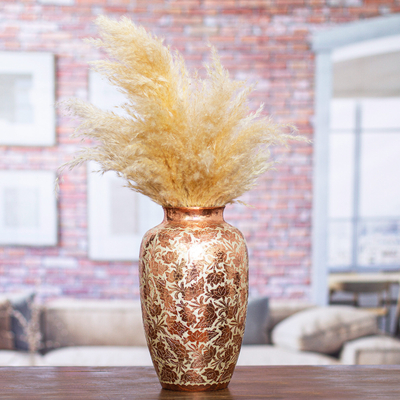 Copper decorative vase, Shining Glory