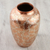 Copper decorative vase, 'Shining Glory' - Handcrafted Floral Copper and Silver Vase from Mexico (image 2c) thumbail