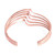Copper cuff bracelet, 'Brilliant Waves' - Handcrafted Copper Cuff Bracelet from Mexico