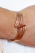 Copper cuff bracelet, 'Brilliant Waves' - Handcrafted Copper Cuff Bracelet from Mexico
