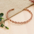 Copper cuff bracelet, 'Brilliant Braid' - Handcrafted Braided Copper Cuff Bracelet from Mexico thumbail