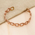 Copper cuff bracelet, 'Brilliant Beauty' - Weave Motif Copper Cuff Bracelet from Mexico thumbail