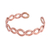 Copper cuff bracelet, 'Brilliant Beauty' - Weave Motif Copper Cuff Bracelet from Mexico (image 2a) thumbail