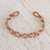 Copper cuff bracelet, 'Brilliant Beauty' - Weave Motif Copper Cuff Bracelet from Mexico (image 2b) thumbail