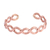 Copper cuff bracelet, 'Brilliant Beauty' - Weave Motif Copper Cuff Bracelet from Mexico (image 2c) thumbail