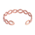 Copper cuff bracelet, 'Brilliant Beauty' - Weave Motif Copper Cuff Bracelet from Mexico (image 2d) thumbail