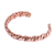 Copper cuff bracelet, 'Brilliant Luster' - Handcrafted Textured Copper Cuff Bracelet from Mexico (image 2a) thumbail
