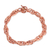 Copper chain bracelet, 'Bright Connection' - Handcrafted Copper Rope Chain Bracelet from Mexico