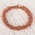 Pulsera de cadena de cobre - Pulsera de cadena con motivo de cuerda de cobre hecha a mano de México