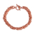 Copper chain bracelet, 'Bright Creativity' - Handcrafted Copper Byzantine Chain Bracelet from Mexico (image 2a) thumbail