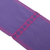 Cotton table runner, 'Festive Geometry in Purple' - Geometric Cotton Table Runner in Purple from Mexico