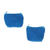 Cotton coin purses, 'Blue Cuties' (pair) - Blue Cotton Coin Purses in Blue from Mexico (Pair)