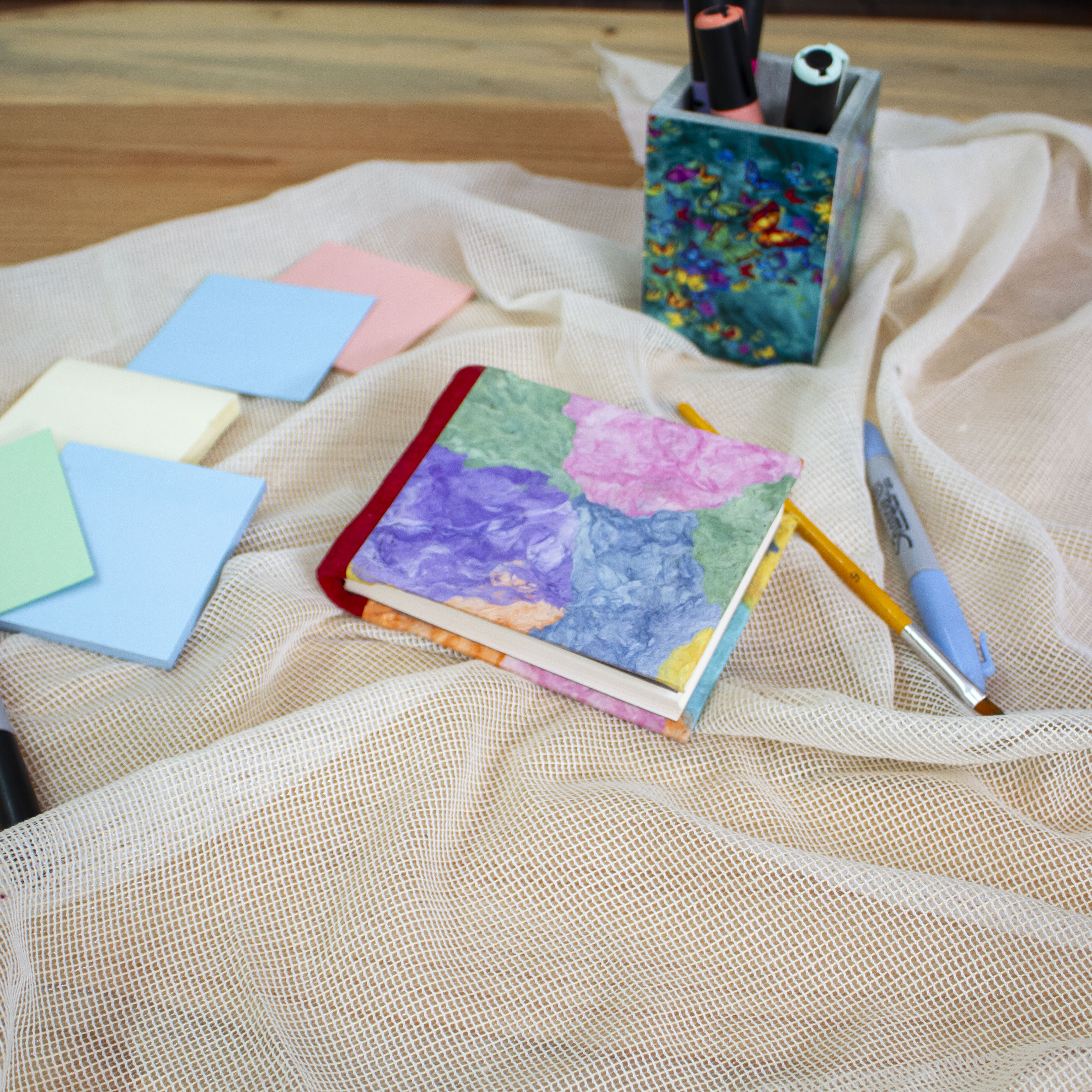 Multicolored Recycled Paper Journal from Mexico Colorful Collage NOVICA