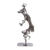 Upcycled metal auto part sculpture, 'Deer Dance' - Upcycled Metal Auto Part Sculpture from Mexico (image 2c) thumbail