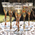 Champagne flutes, 'Confetti' (set of 6) - Mexican Handblown Glass Cocktail Champagne Flutes Set of 6 thumbail