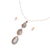 Gold plated agate geode and cultured pearl jewelry set, 'Unique Wonder' - Gold Plated Cultured Pearl and Agate Geode Jewelry Set (image 2a) thumbail