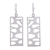 Silver dangle earrings, 'Windows to My Soul' - Rectangular Taxco Silver Dangle Earrings from Mexico thumbail