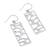 Silver dangle earrings, 'Windows to My Soul' - Rectangular Taxco Silver Dangle Earrings from Mexico (image 2c) thumbail