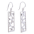 Silver dangle earrings, 'Windows to My Soul' - Rectangular Taxco Silver Dangle Earrings from Mexico (image 2d) thumbail