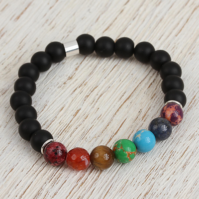Amethyst Energy 7 Chakra Healing Amethyst Adjustable Yoga Bracelet – Stones  Crystal Shop