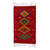 Wool area rug, 'Claret Rhombi' (2x3.5) - Zapotec Wool Area Rug in Red from Mexico (2x3.5) thumbail