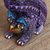 Wood alebrije figurine, 'Fantastic Stretch' - Wood Alebrije Cat Figurine in Purple from Mexico (image 2c) thumbail