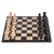 Marble chess set, 'Brown Challenge' (13 inch) - Brown and Black Marble Chess Set from Mexico (13 Inch) (image 2c) thumbail