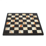 Onyx and marble chess set, 'Verdant Challenge' - Onyx and Marble Chess Set in Black and Green from Mexico