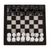 Schachspiel aus Onyx und Marmor, (7,5 Zoll) - Schachspiel aus Onyx und Marmor in Schwarz und Elfenbein (7,5 Zoll)