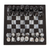 Marmor-Schachspiel, (7,5 Zoll) - Marmor-Schachspiel in Schwarz und Grau aus Mexiko (7,5 Zoll)